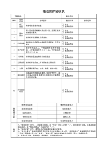 临边防护验收表