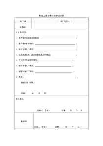 86职业卫生检查和处理记录表