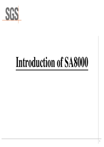 Introduction of SA8000