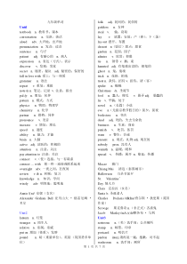 2014人教版九年级英语单词表