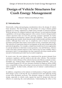 vehicle crashworthiness and occupants protection 2