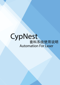 1CypNest排样系统使用手册