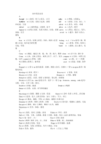 高中及物动词不及物动词汇总