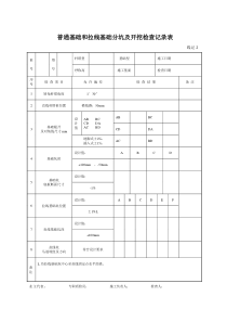 线路质量检测评级表