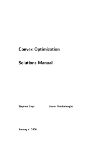 Convex Optimization 教材习题答案