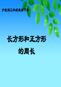 沪教版三年下《长方形、正方形的周长》课件