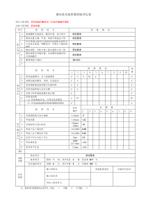 设备安装质量评定表