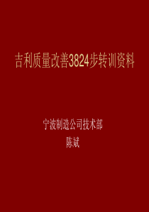 吉利质量改善3824步资料