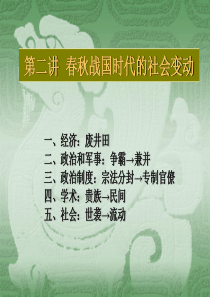 2讲、春秋战国时代的社会变动