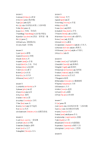 新概念一册英语单词(带音标)