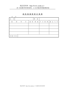 质量检验表格-成品抽查检验记录表