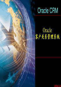 Oracle客户关系管理系统(67页ppt)