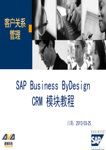 奥维奥科技SAPBusinessByDesignCRM模块教程