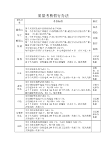 质量考核暂行办法