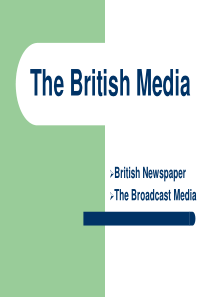 The British Media