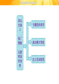 作文2--园丁赞歌--记叙要选好角度