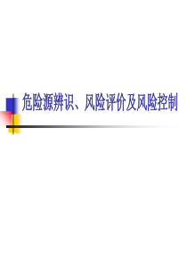 ISO14001危险源辨识、风险评价及风险改