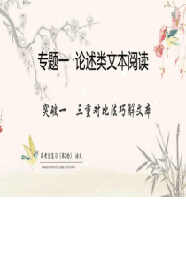 论述类文本专题一突破三