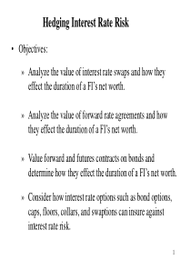 Class Note 12Hedging Interest Rate Risk