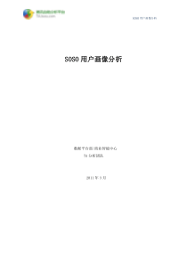 soso用户画像分析报告