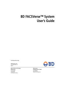 BD-FACSVerse-流式仪器使用指导