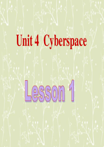 北京市房山区周口店中学高中英语《Unit 4 Cyberspace-Lesson 1》课件 北师大版