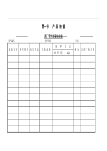 进厂零件质量检验表(1)