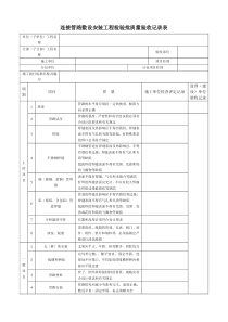 连接管路敷设安装工程检验批质量验收记录表