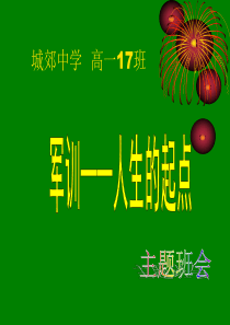 城郊中学高一17班军训班会1