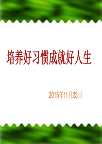 家长进课堂(养成良好习惯).PPT(2)