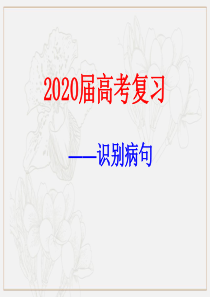 2020届高考复习-：辨析修改病句课件(64张)-(1)