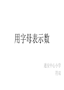 字母表示数-――PPT