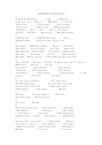 美国数学竞赛amc8的常用数学英语单词