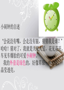 小闹钟的自述