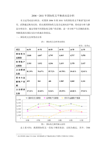 2006-2011年国际收支平衡表动态分析