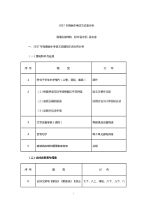 海南中考语文试卷分析及中考语文复习建议