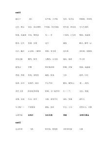 人教版九年级上册1-3单元单词、短语、句子