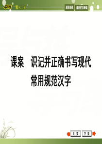 2015年高考语文复习：专题10识记并正确书写现代常用规范汉字 课案 识记并正确书写现代常用规范汉字