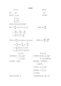 大学物理-力学电磁学公式总结