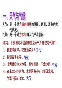 世界气候主要气候类型及其判断与全球气候变化