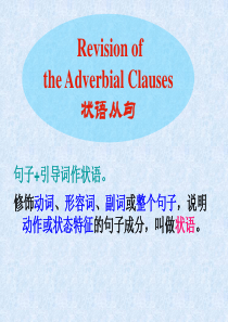 中考英语状语从句专题课件