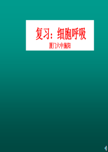 高中生物必修1《分子与细胞》(新人教版)：5.3《ATP的主要来源――细胞呼吸》课件(人教版必修1)