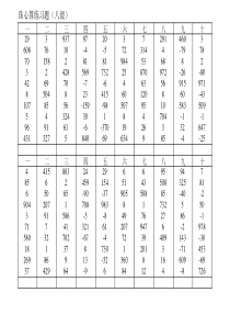 珠心算练习册(珠算)