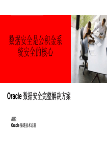 Oracle-数据安全完整解决方案