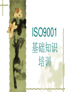 ISO9001基础知识培训XXXX