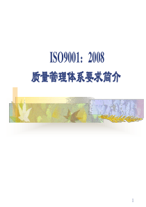 ISO9001标准讲解