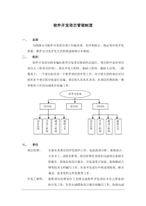 软件开发项目管理制度