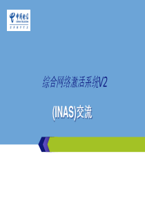 综合网络激活系统V2(INAS)产品介绍详解