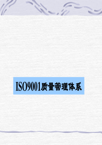 ISO9001质量管理体系教程