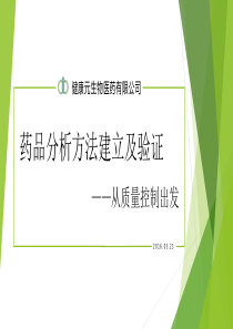 药品分析方法建立及验证_从质量控制出发（PPT58页)